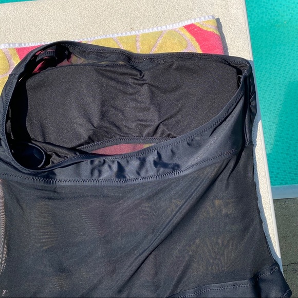 One Piece Swimsuit Black Mesh - Picture 8 of 12